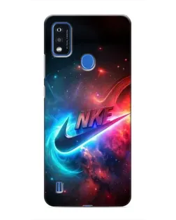 Чехол для ZTE Blade A51 с картинкой «Огненный логотип Nike»