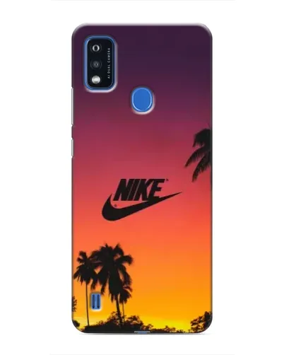 Чехол для ZTE Blade A51 с картинкой «Nike на закате солнца»