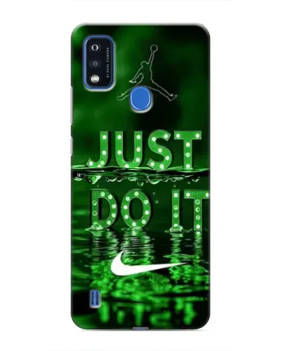 Чехол для ZTE Blade A51 с картинкой «Зеленый неоновый Nike»