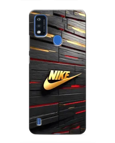 Чехол для ZTE Blade A51 с картинкой «Золотой Nike на металле»