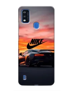 Чехол для ZTE Blade A51 с картинкой «Nike и суперкар»