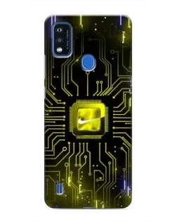 Чехол для ZTE Blade A51 с картинкой «Nike — золотая искра»