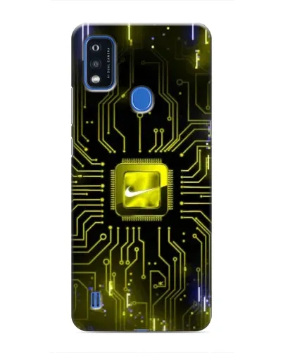 Чехол для ZTE Blade A51 с картинкой «Nike — золотая искра»