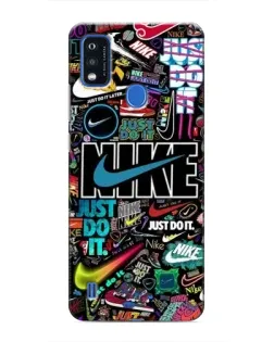Чохол для ZTE Blade A51 з картинкою «Яскравий колаж Nike»