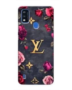 Чехол для ZTE Blade A51 с картинкой «Цветочный Louis Vuitton»