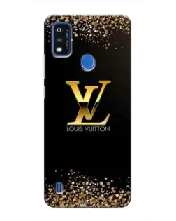 Чехол для ZTE Blade A51 с картинкой «LV — золотые искры»