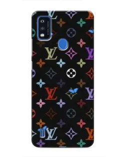 Чехол для ZTE Blade A51 с картинкой «Цветная монограмма LV»