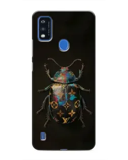 Чехол для ZTE Blade A51 с картинкой «LV — мраморный принт»