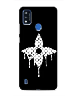Чехол для ZTE Blade A51 с картинкой «Цветочная монограмма»
