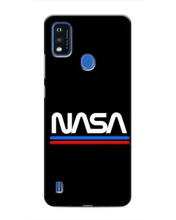 Чехол для ZTE Blade A51 с картинкой «NASA — классика Red Blue»
