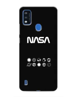 Чехол для ZTE Blade A51 с картинкой «NASA — технический принт»