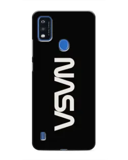 Чехол для ZTE Blade A51 с картинкой «NASA — вертикальный логотип»