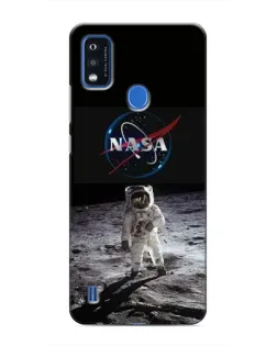 Чехол для ZTE Blade A51 с картинкой «Астронавт на Луне»