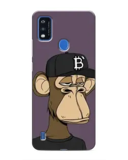Чехол для ZTE Blade A51 с картинкой «Bored Ape в кепке»