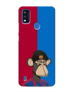 Чехол для ZTE Blade A51 с картинкой «Bored Ape — фанат Барсы»