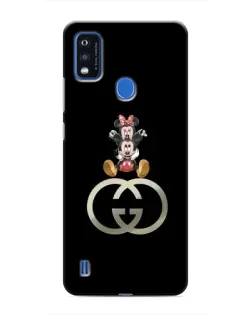 Чехол для ZTE Blade A51 с картинкой «Минни Маус на лого»