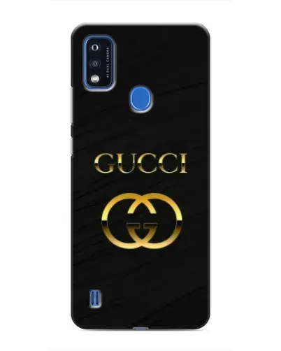 Чехол для ZTE Blade A51 с картинкой «Золотой логотип Gucci»
