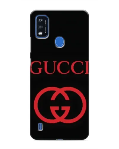 Чехол для ZTE Blade A51 с картинкой «Gucci — красный логотип»