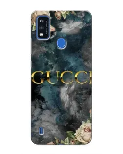 Чехол для ZTE Blade A51 с картинкой «Абстрактные цветы Gucci»