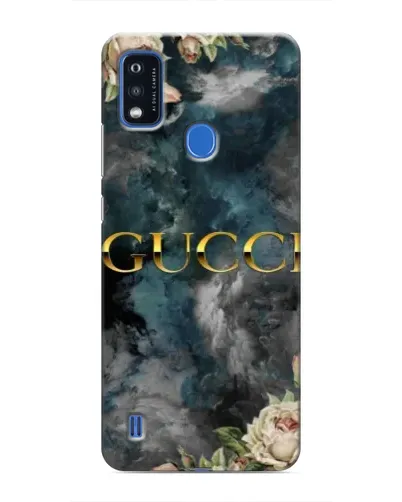 Чехол для ZTE Blade A51 с картинкой «Абстрактные цветы Gucci»