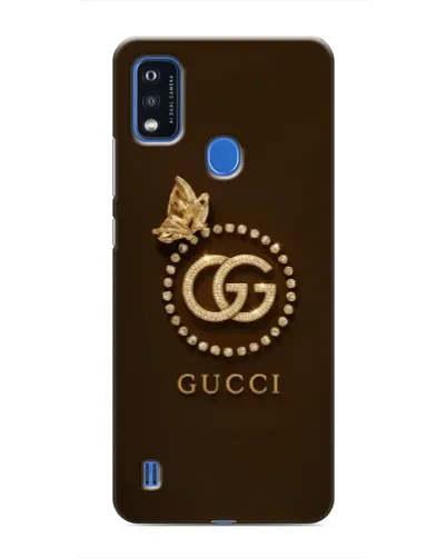 Чехол для ZTE Blade A51 с картинкой «Gucci — золотая бабочка»
