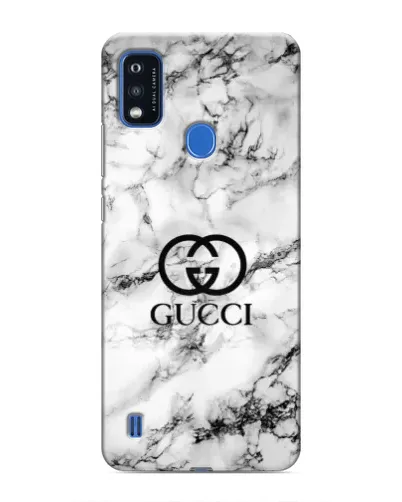Чехол для ZTE Blade A51 с картинкой «Gucci — мраморный шик»