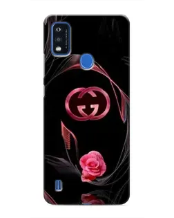Чехол для ZTE Blade A51 с картинкой «Gucci — неоновая роза»
