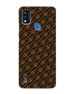 Чехол для ZTE Blade A51 с картинкой «Gucci — золотые диагонали»