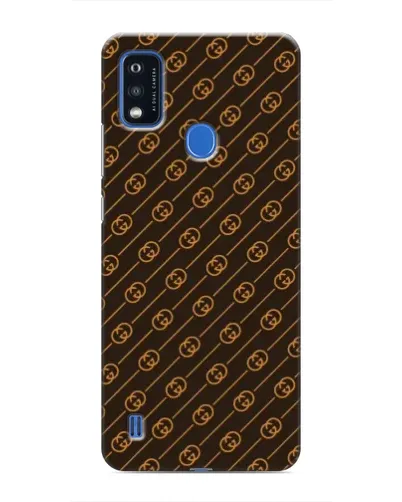 Чехол для ZTE Blade A51 с картинкой «Gucci — золотые диагонали»
