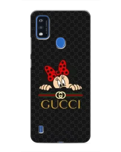 Чехол для ZTE Blade A51 с картинкой «Минни Маус Gucci — черный»