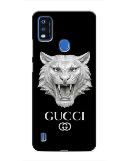 Чохол для ZTE Blade A51 з картинкою «Gucci — срібний лев»