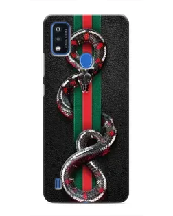 Чохол для ZTE Blade A51 з картинкою «Gucci — змія на смузі»