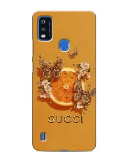 Чохол для ZTE Blade A51 з картинкою «Gucci — золоті метелики»