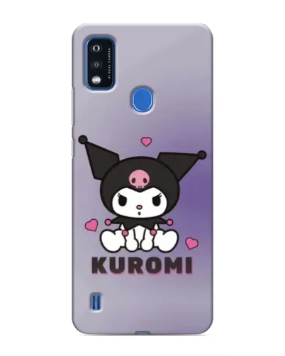 Чехол для ZTE Blade A51 с картинкой «Kuromi — фиолетовый арт»