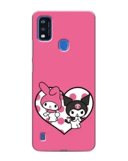 Чехол для ZTE Blade A51 с картинкой «Kuromi и My Melody»