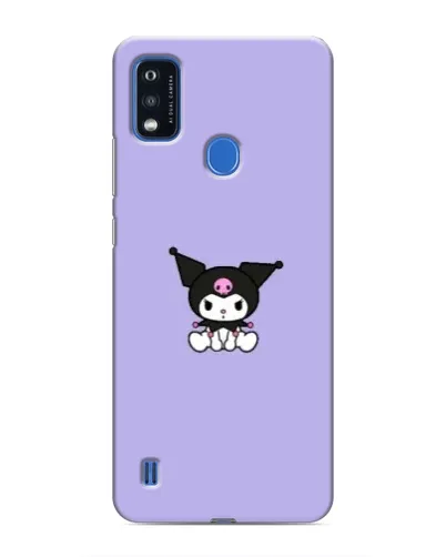 Чехол для ZTE Blade A51 с картинкой «Kuromi — фиолетовый минимализм»