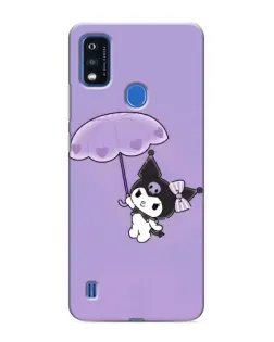 Чехол для ZTE Blade A51 с картинкой «Kuromi с зонтиком»