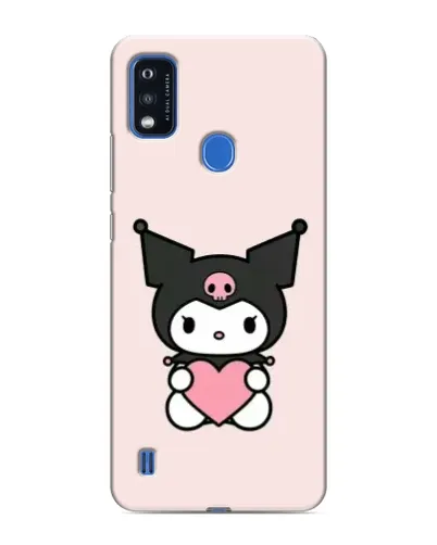 Чехол для ZTE Blade A51 с картинкой «Kuromi и сердце»