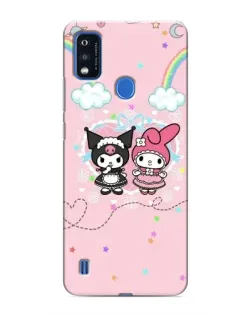 Чехол для ZTE Blade A51 с картинкой «My Melody и Kuromi»