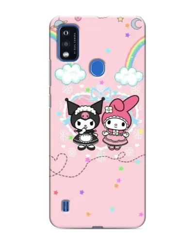 Чехол для ZTE Blade A51 с картинкой «My Melody и Kuromi»