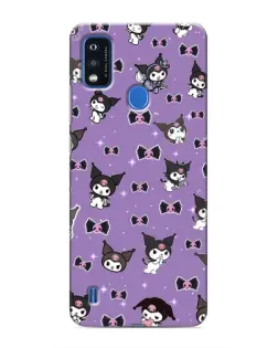 Чехол для ZTE Blade A51 с картинкой «Kuromi — паттерн»