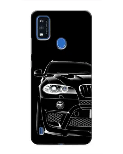 Чехол для ZTE Blade A51 с картинкой «Темный силуэт BMW»