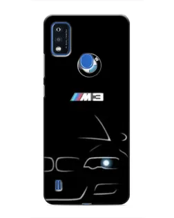 Чехол для ZTE Blade A51 с картинкой «Минималистичный принт BMW M3»