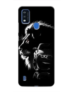 Чехол для ZTE Blade A51 с картинкой «BMW и лев»
