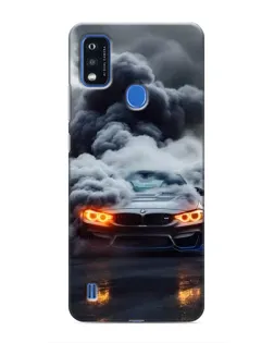 Чехол для ZTE Blade A51 с картинкой «BMW в дыму»