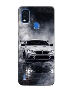Чехол для ZTE Blade A51 с картинкой «BMW сквозь туман»