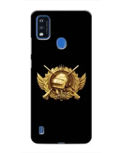 Чехол для ZTE Blade A51 с картинкой «PUBG — оранжевый градиент»