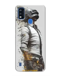 Чехол для ZTE Blade A51 с картинкой «PUBG — боец в пыли»