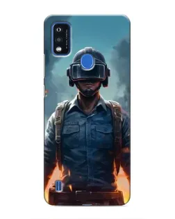 Чехол для ZTE Blade A51 с картинкой «PUBG — реалистичный герой»