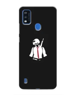 Чехол для ZTE Blade A51 с картинкой «PUBG — силуэт воина»